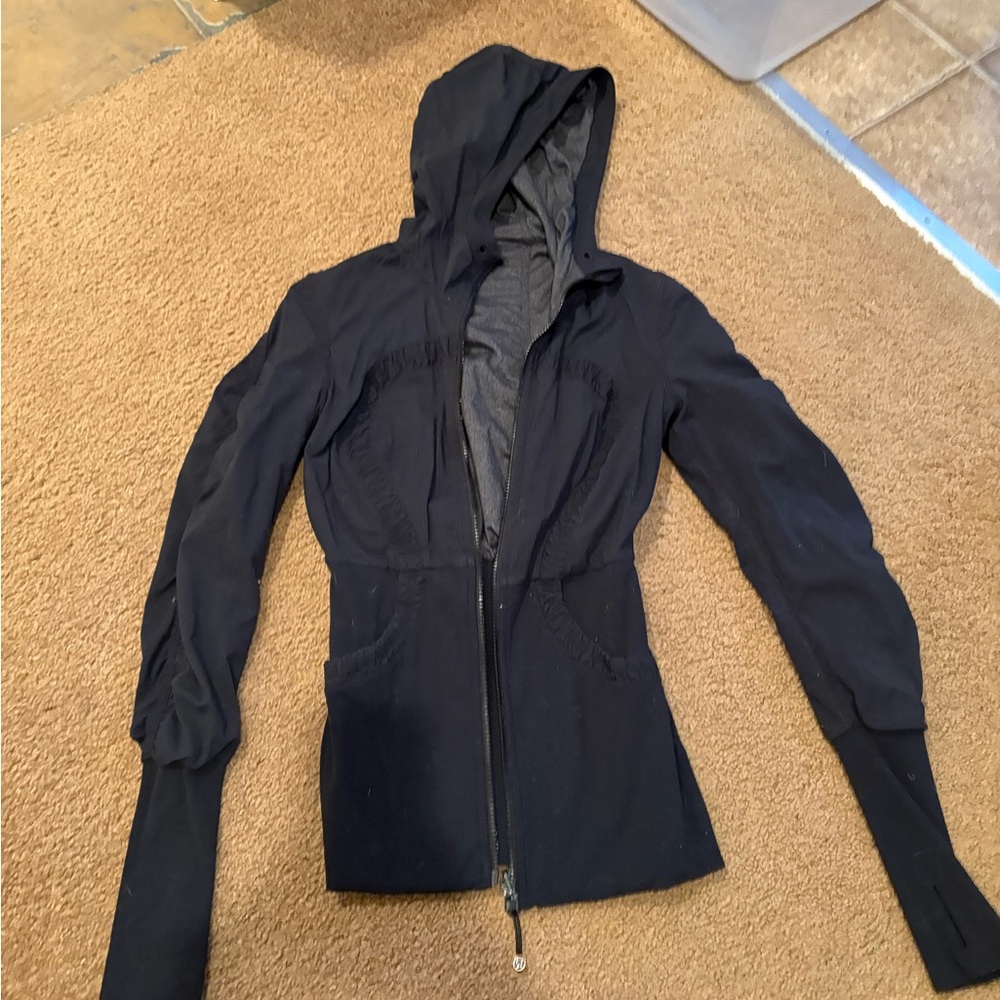 Lululemon Athletica Black Utility Jacket with Hood